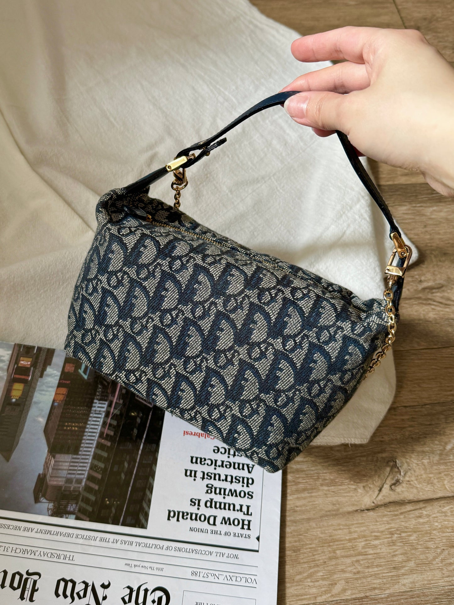 Vintage Dior navy trotter飯盒包🍙