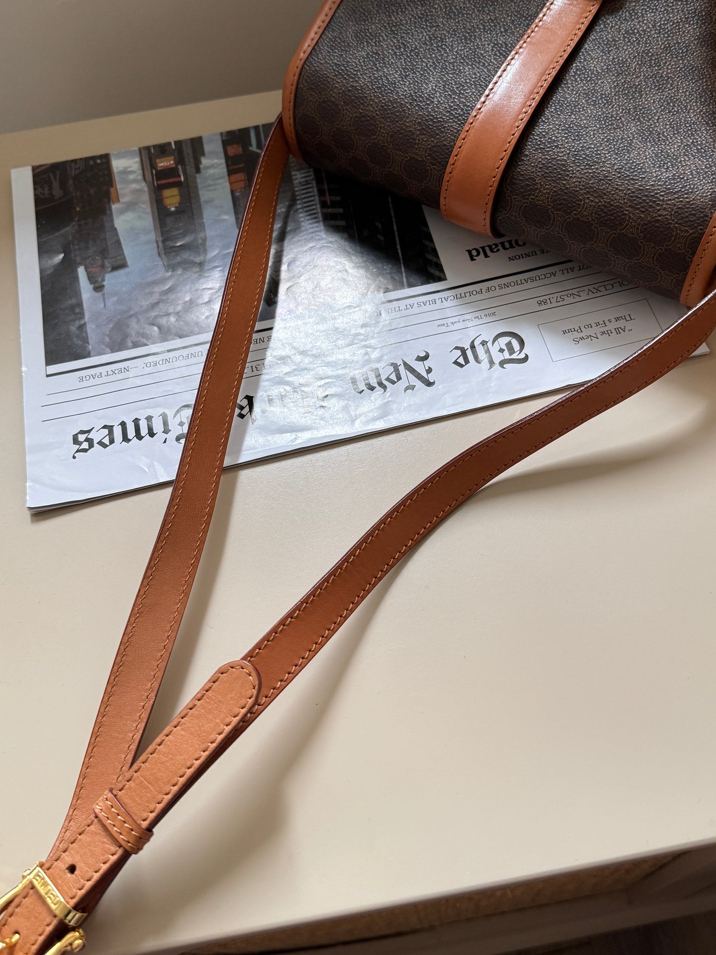 Vintage Celine macadam crossbody bag🧸