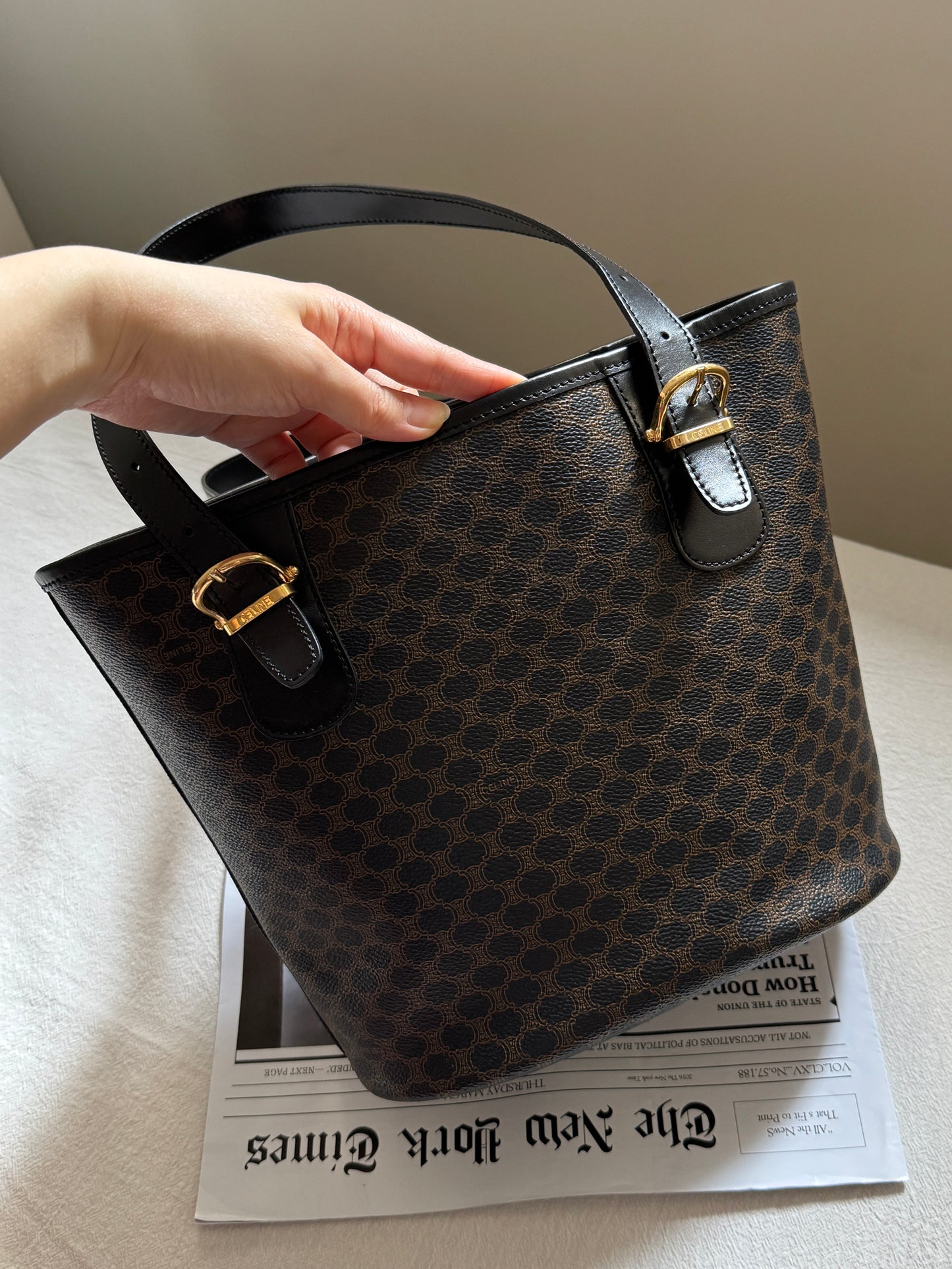 Vintage Celine 凱旋門monogram tote⛓️