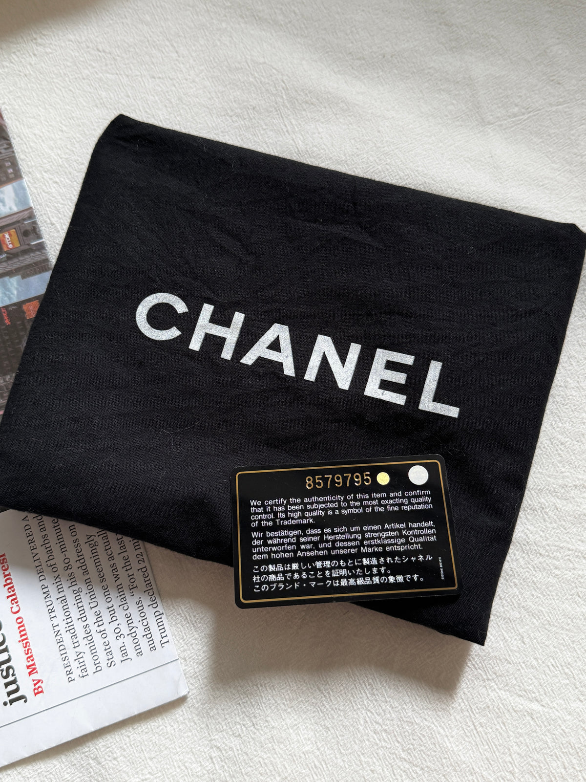 Vintage Chanel calfskin vivian tote