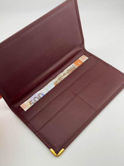 Full box set! Vintage Cartier slim wallet 長夾