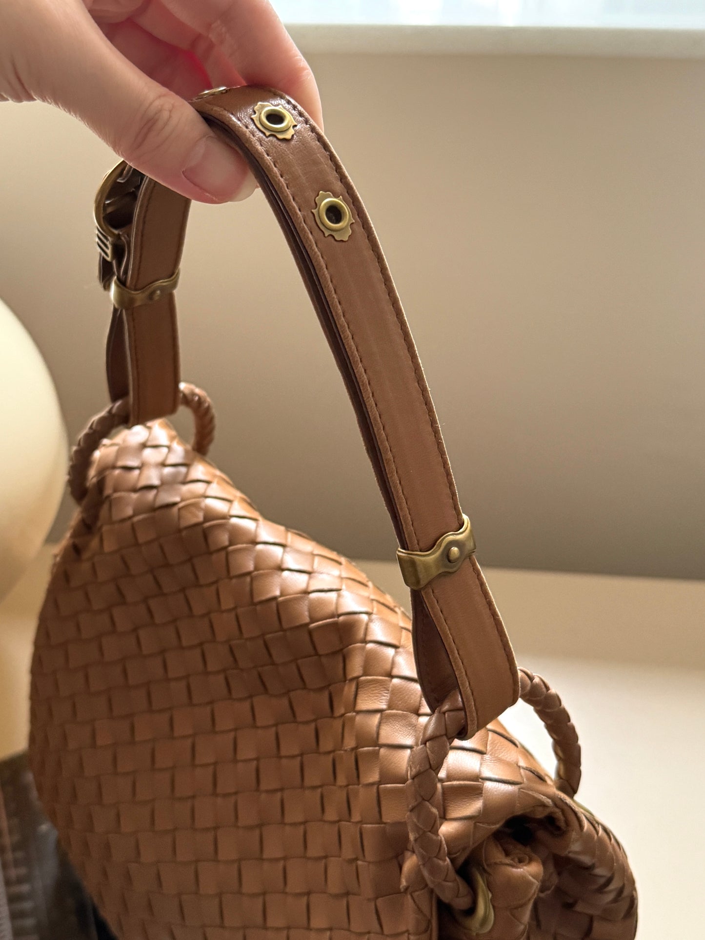 Vintage Bottega Veneta leather flap bag🧸