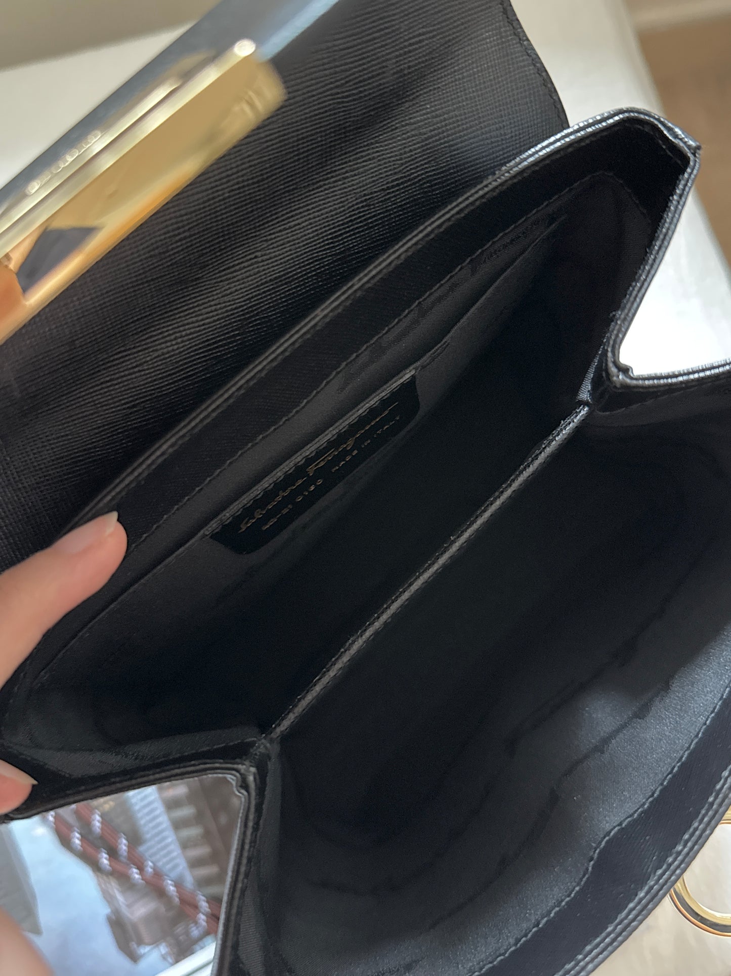 Vintage Salvatore Ferragamo黑金博物館包🪐