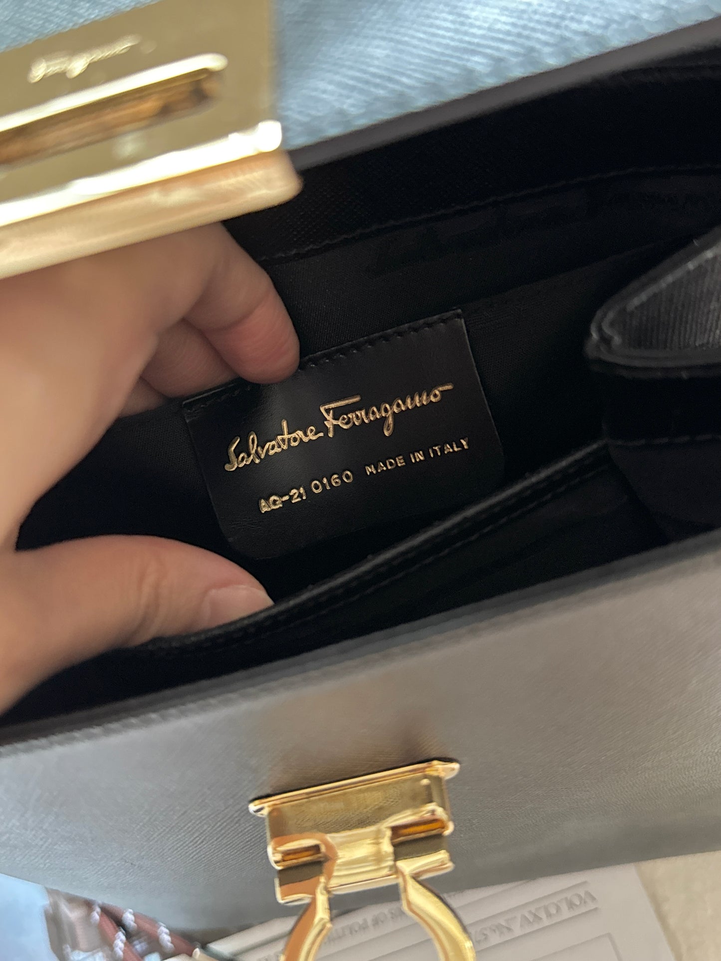 Vintage Salvatore Ferragamo黑金博物館包🪐