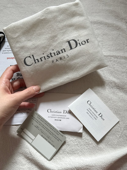 Vintage Dior 黑花銀扣trotter shoulder bag