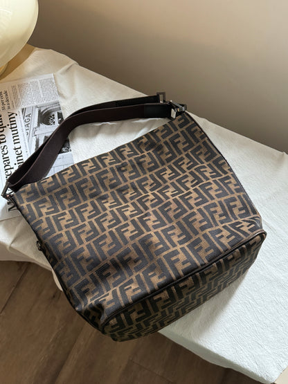 Vintage Fendi zucca monogram square tote🍪