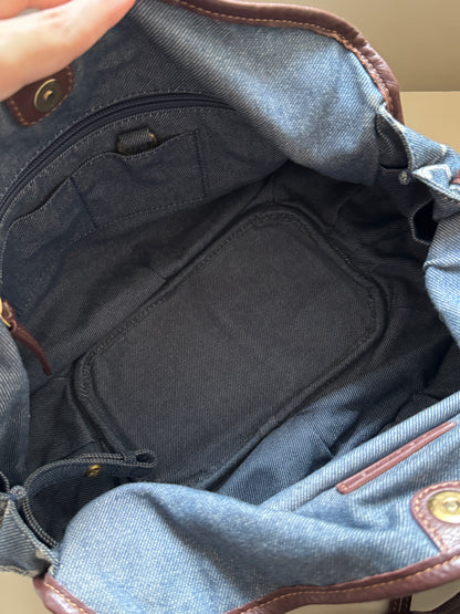 Vintage Celine denim macadam hobo📘
