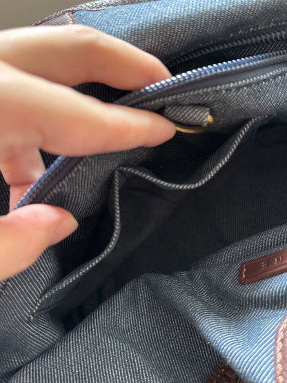 Vintage Celine denim macadam hobo📘
