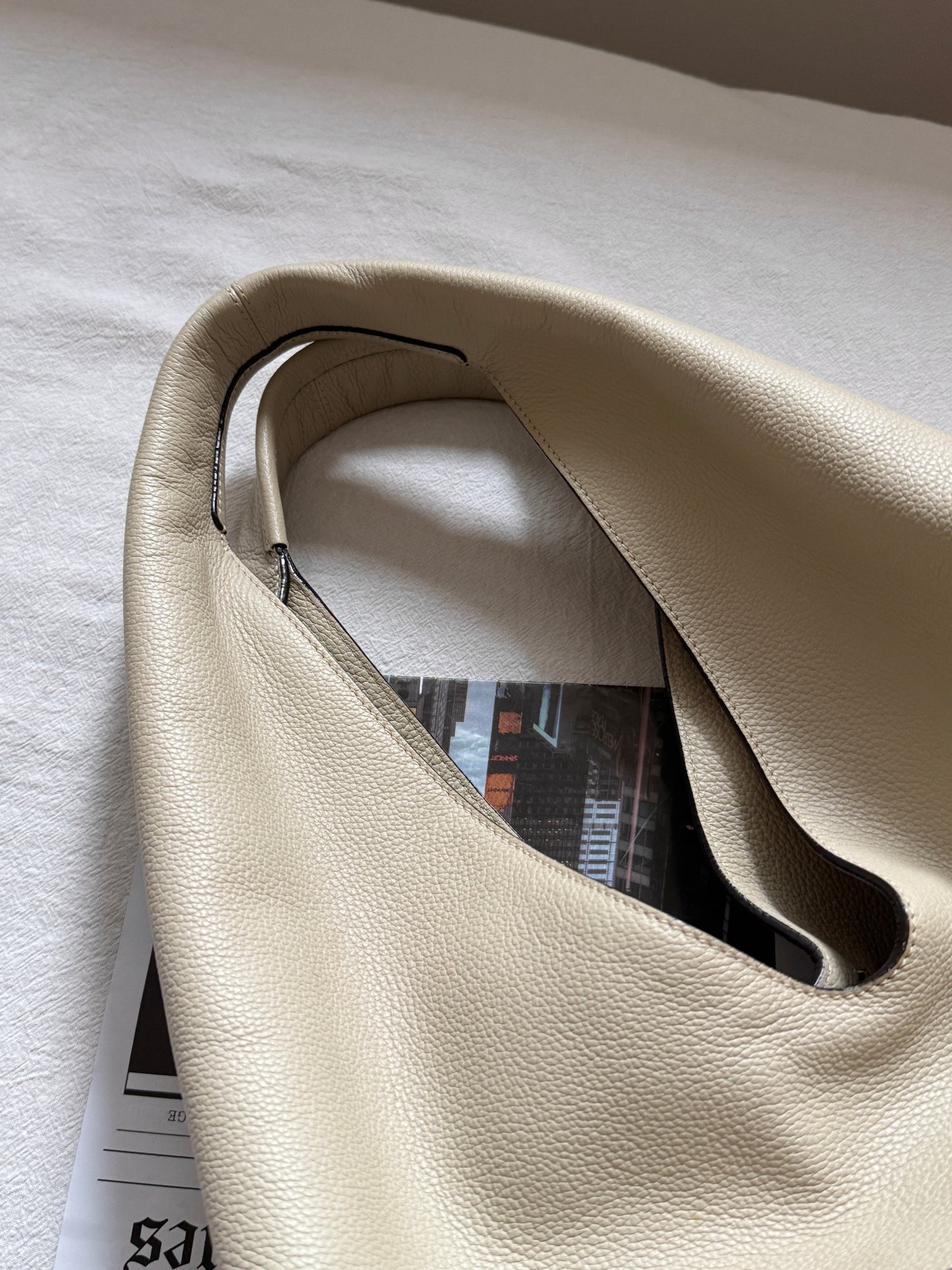 Vintage Loewe beige leather hobo bag💫