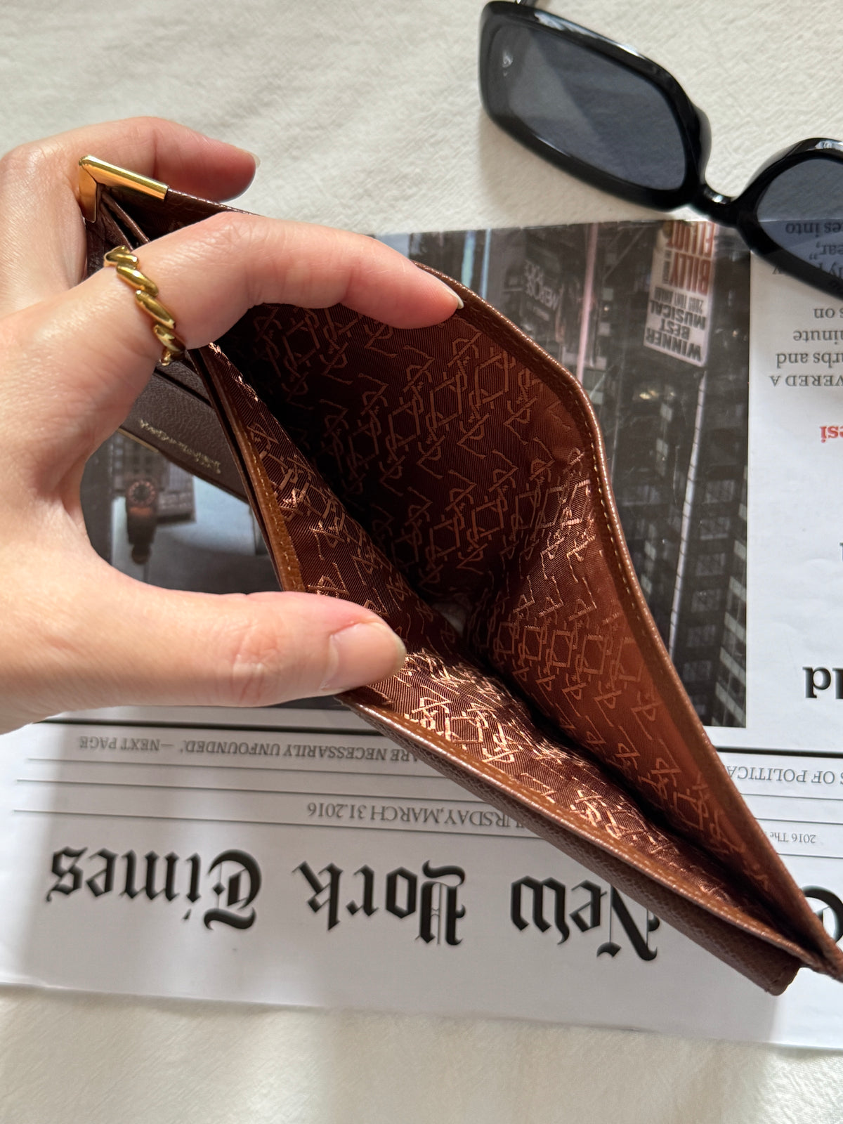 Vintage YSL leather wallet