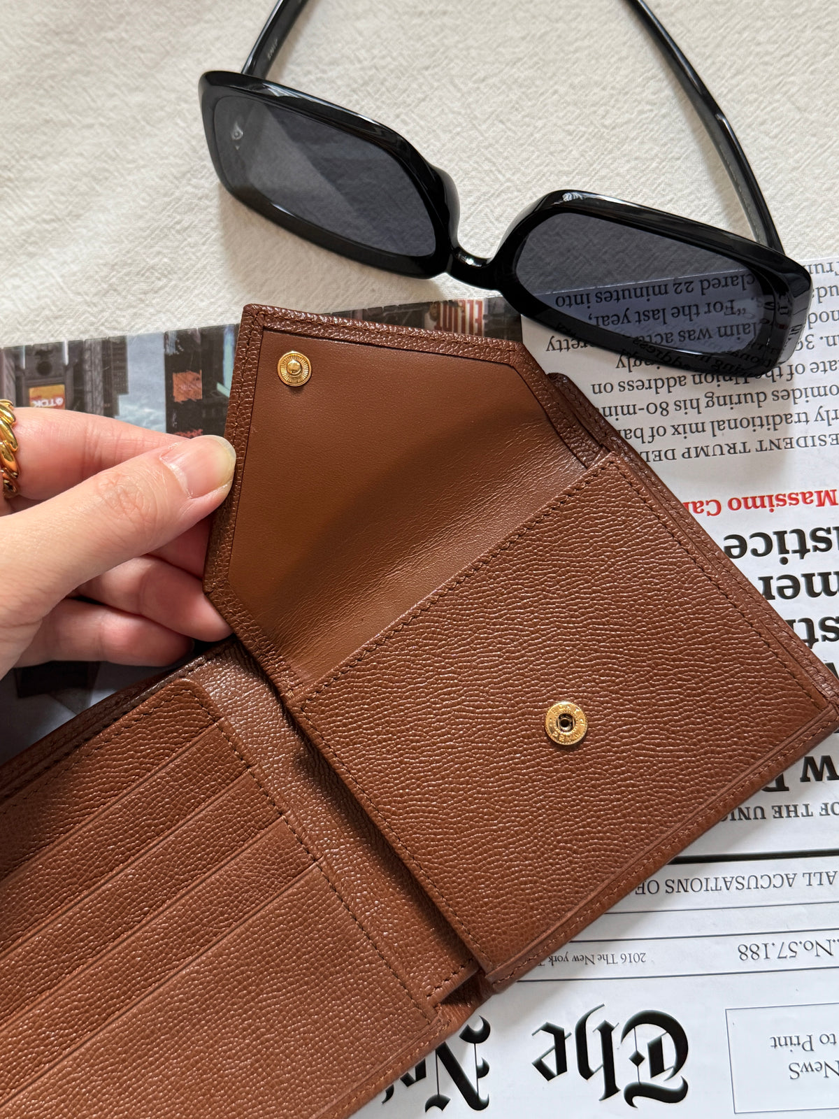 Vintage YSL leather wallet