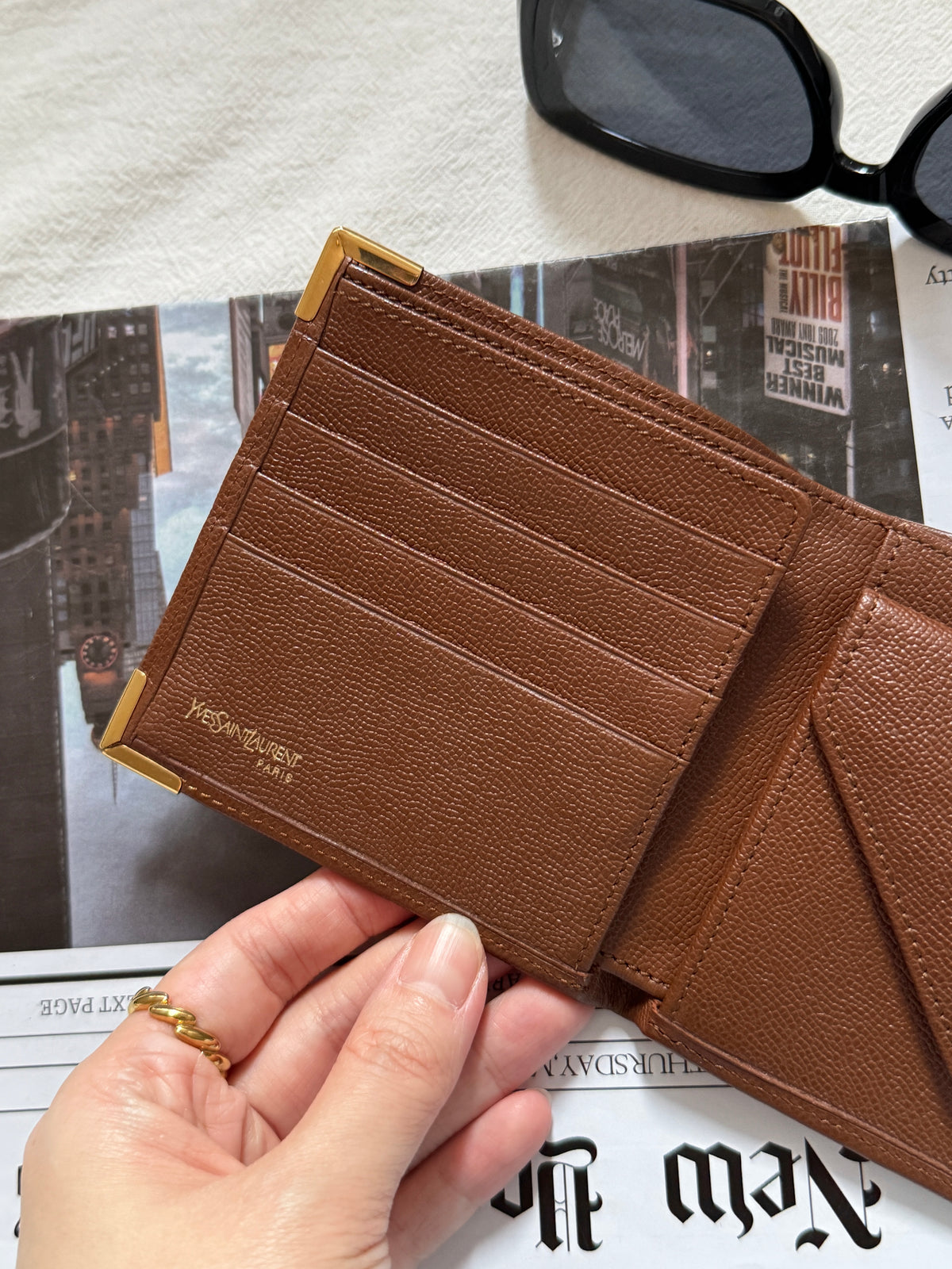 Vintage YSL leather wallet