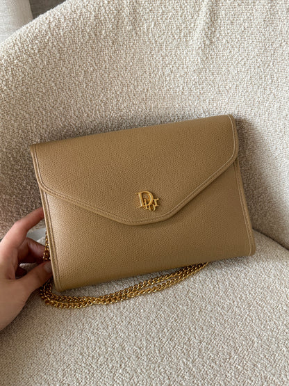 Vintage Dior 2-way envelope chain bag