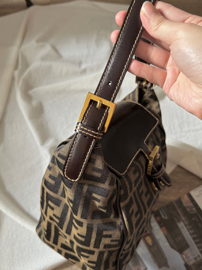 Vintage F e n d i 金扣✨zucca square bag