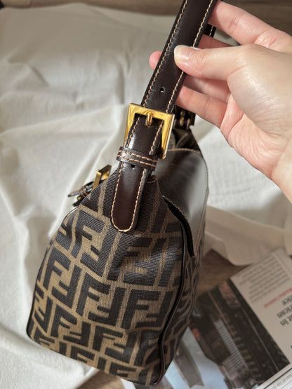 Vintage F e n d i 金扣✨zucca square bag