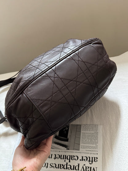 Vintage Dior 小羊皮cannage shoulder bag 35