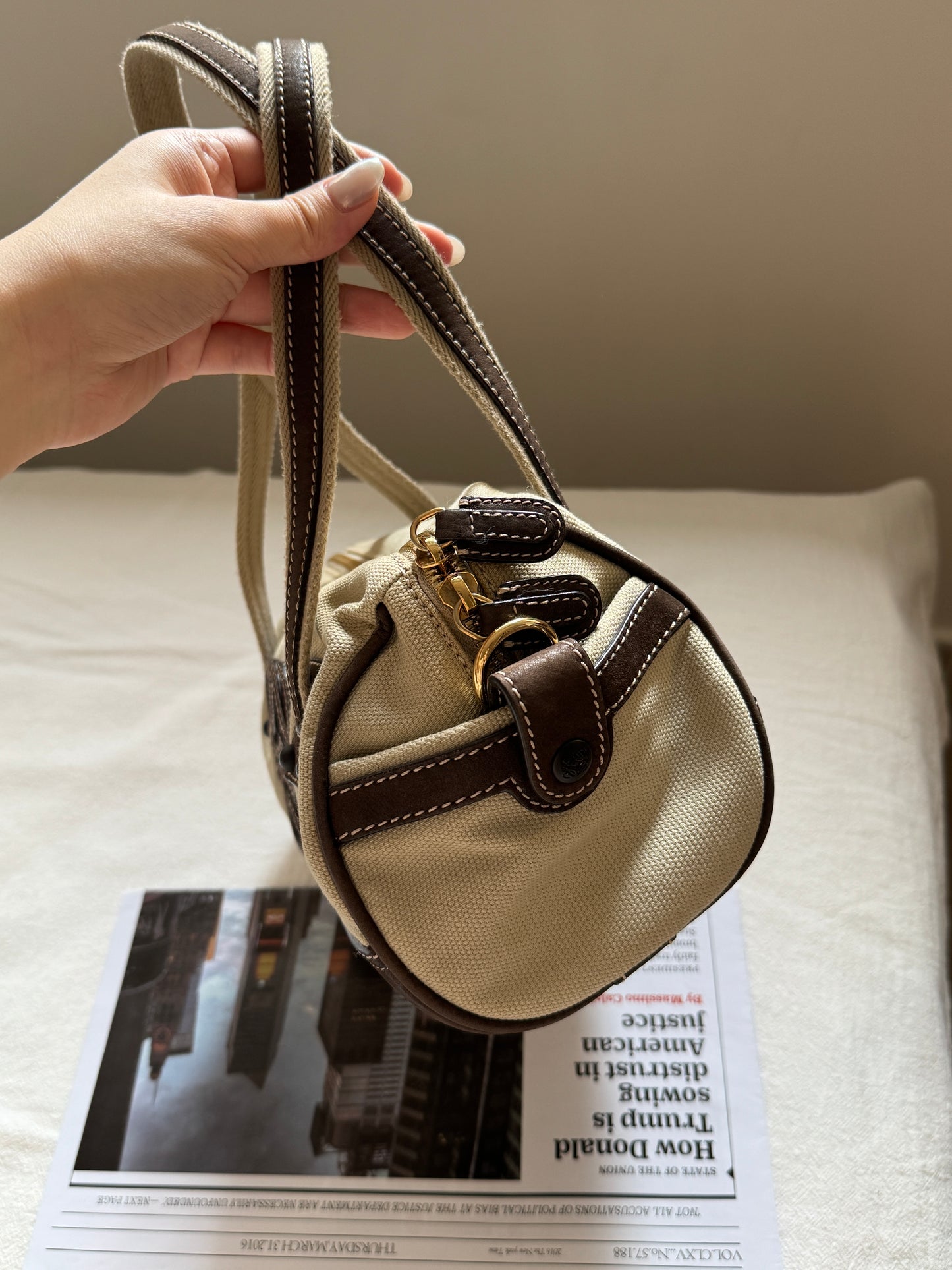 Vintage Loewe canvas leather 2-way