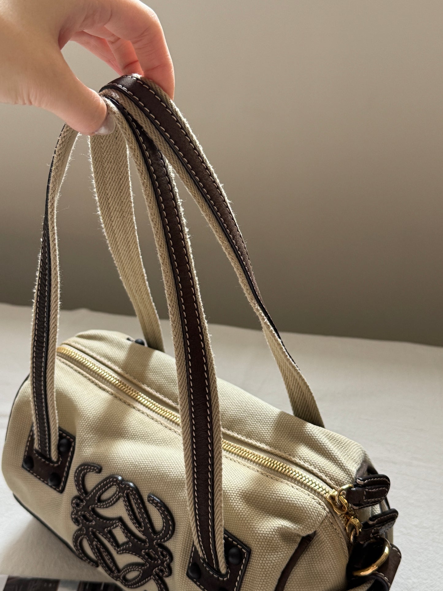 Vintage Loewe canvas leather 2-way