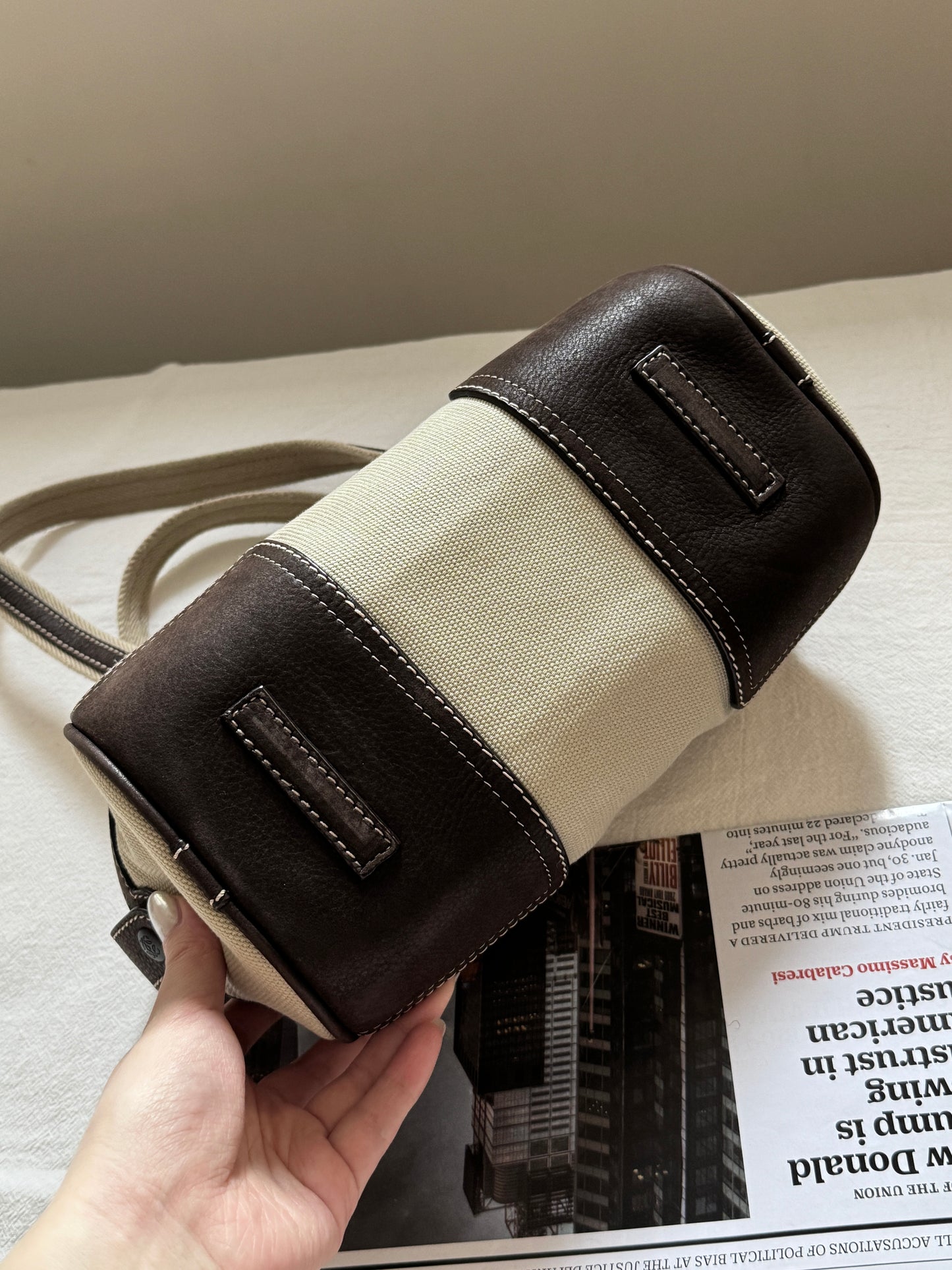 Vintage Loewe canvas leather 2-way