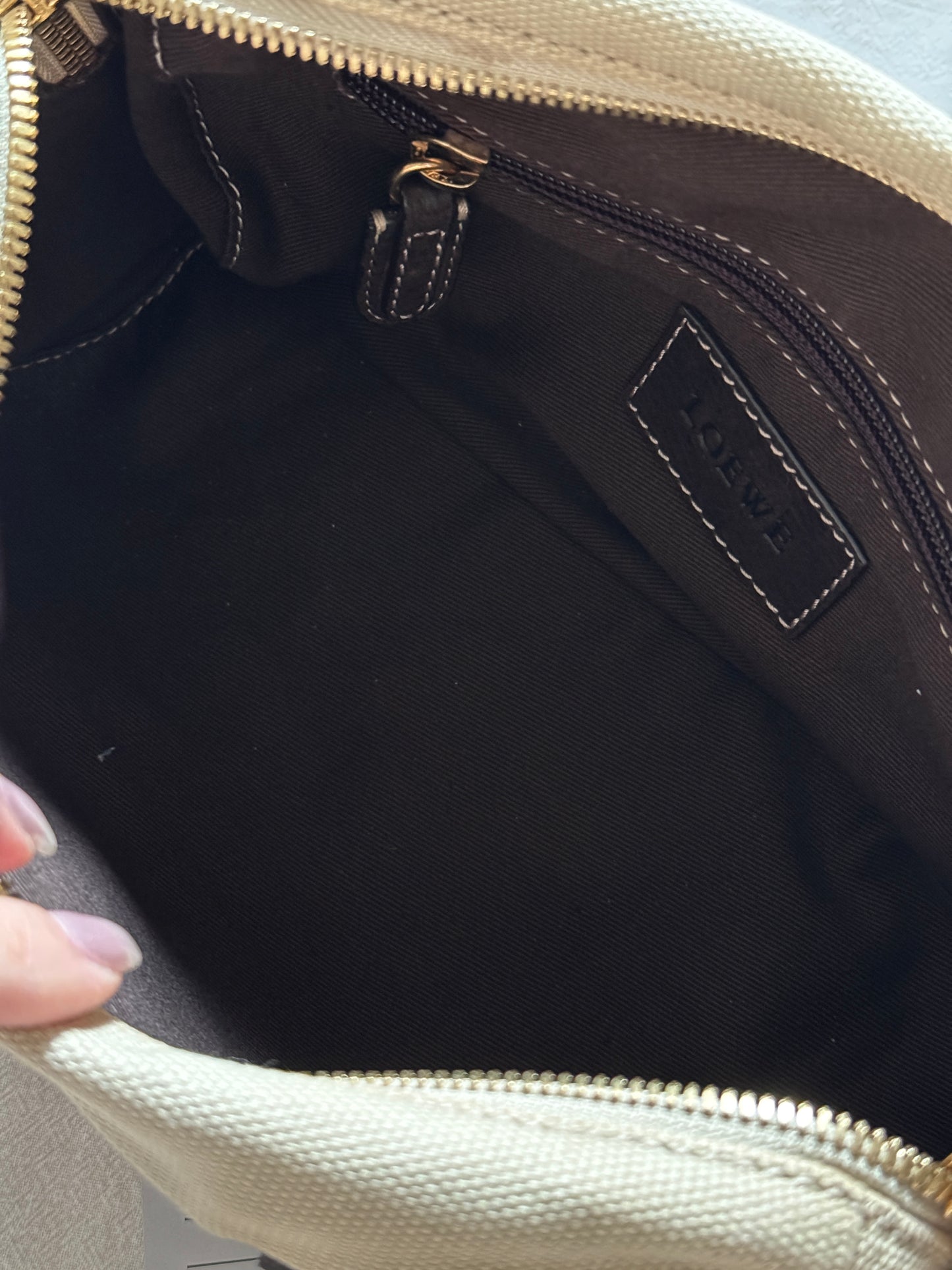 Vintage Loewe canvas leather 2-way