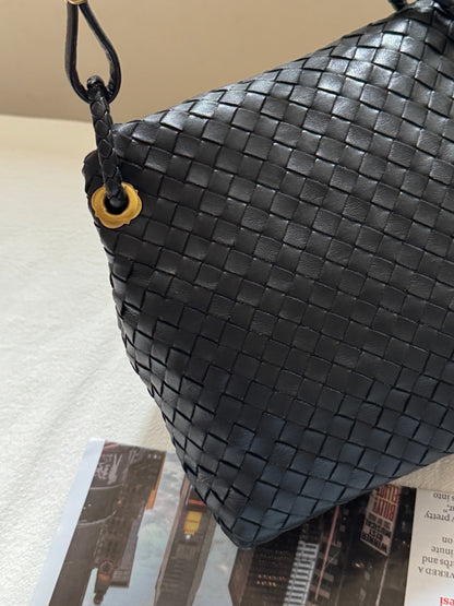 Vintage Bottega Veneta flap hobo bag