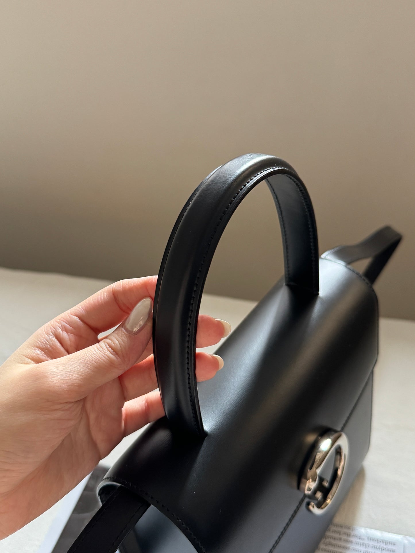 Vintage Cartier 黑銀豹頭classic kelly 2-way