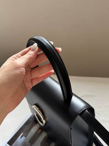 Vintage Cartier 黑銀豹頭classic kelly 2-way