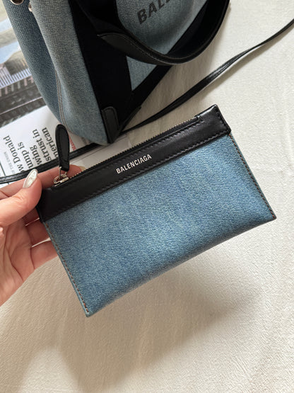 Pre-owned Balenciaga XS cabas denim