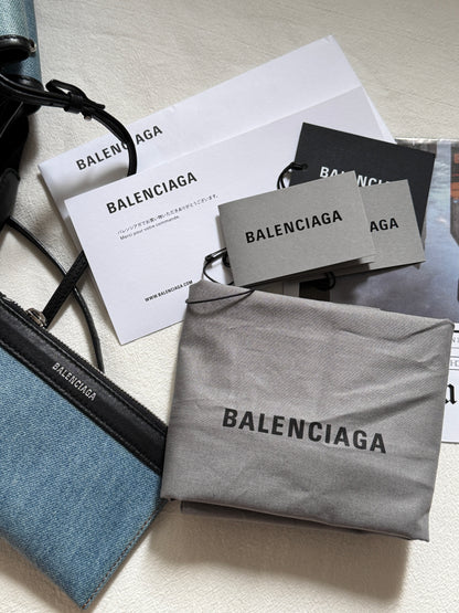 Pre-owned Balenciaga XS cabas denim
