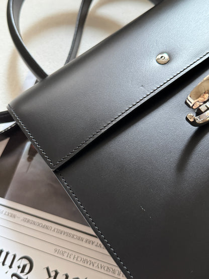 Vintage Cartier 黑銀豹頭classic kelly 2-way