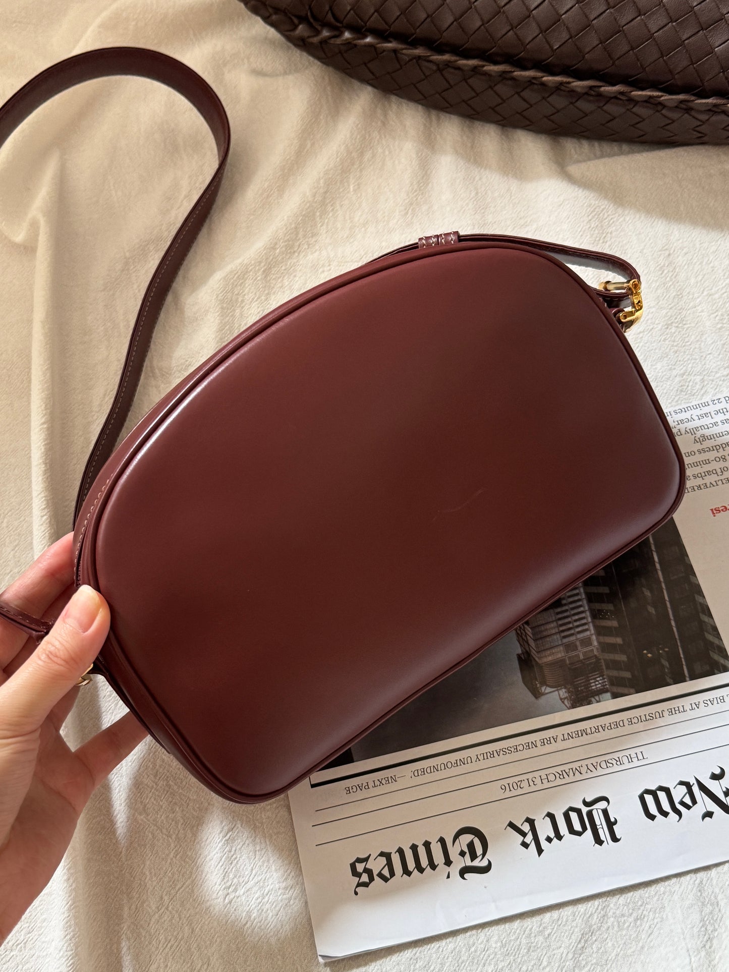 Vintage Cartier bordeaux 2-way蛋蛋袋🍷