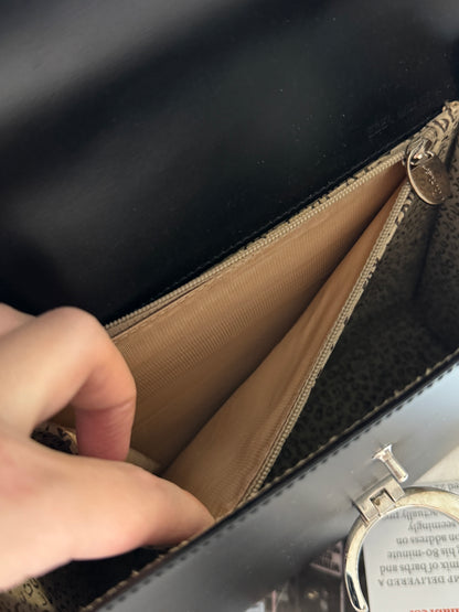 Vintage Cartier 黑銀豹頭classic kelly 2-way