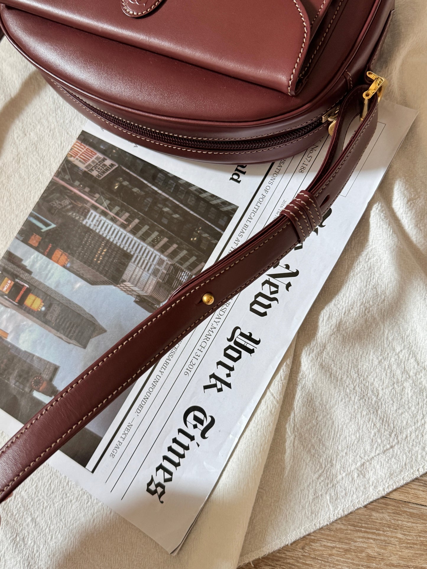 Vintage Cartier bordeaux 2-way蛋蛋袋🍷