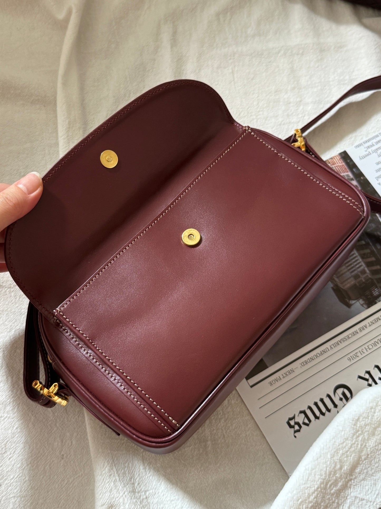 Vintage Cartier bordeaux 2-way蛋蛋袋🍷