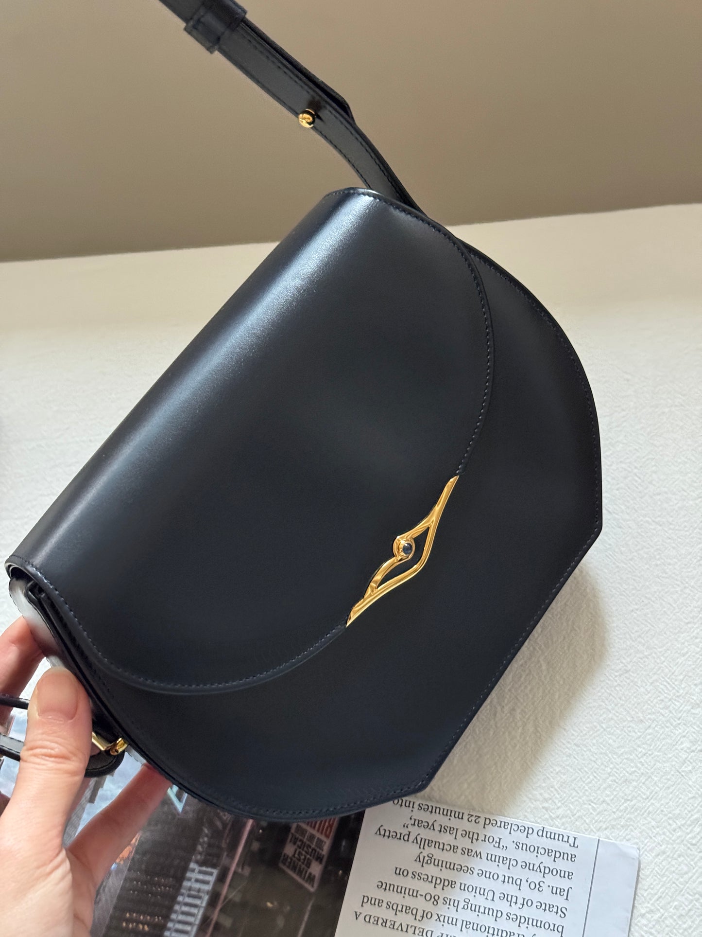 Vintage Cartier leather 2-way bag