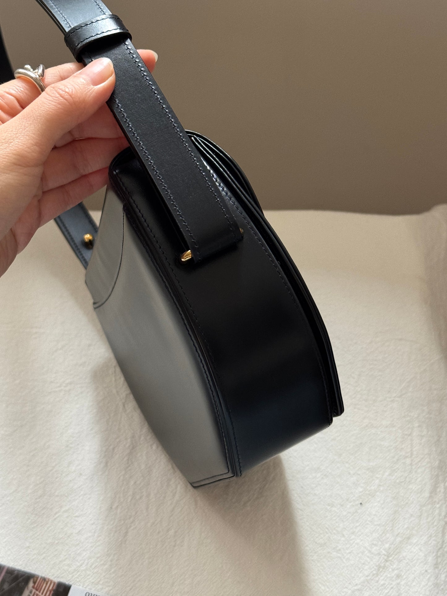 Vintage Cartier leather 2-way bag