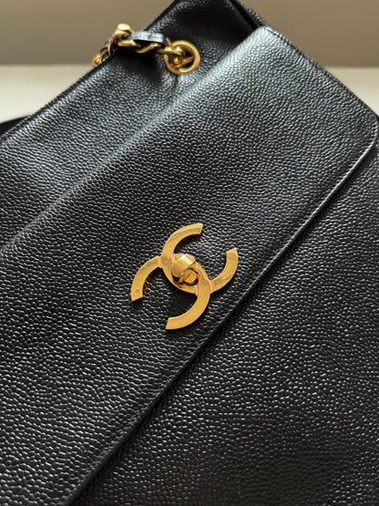 Vintage Chanel caviar leather奶粉袋