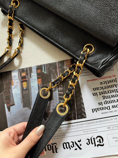 Vintage Chanel caviar leather奶粉袋