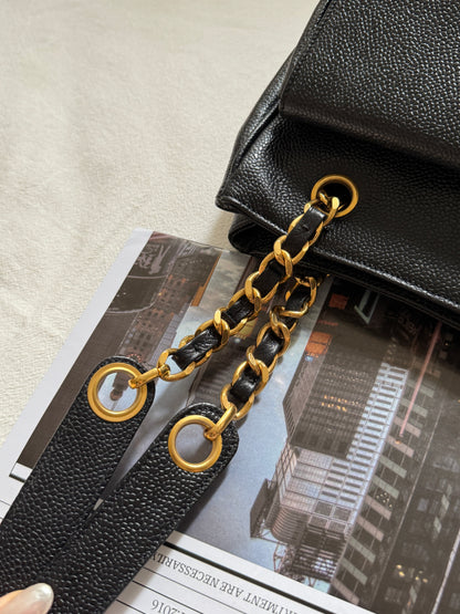 Vintage Chanel caviar leather奶粉袋