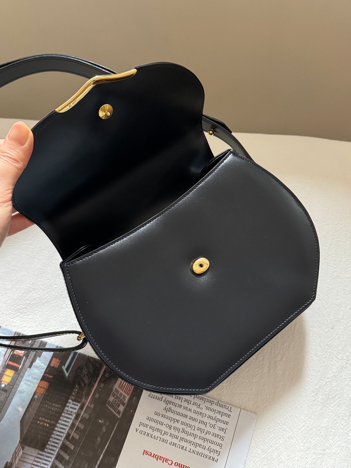 Vintage Cartier leather 2-way bag