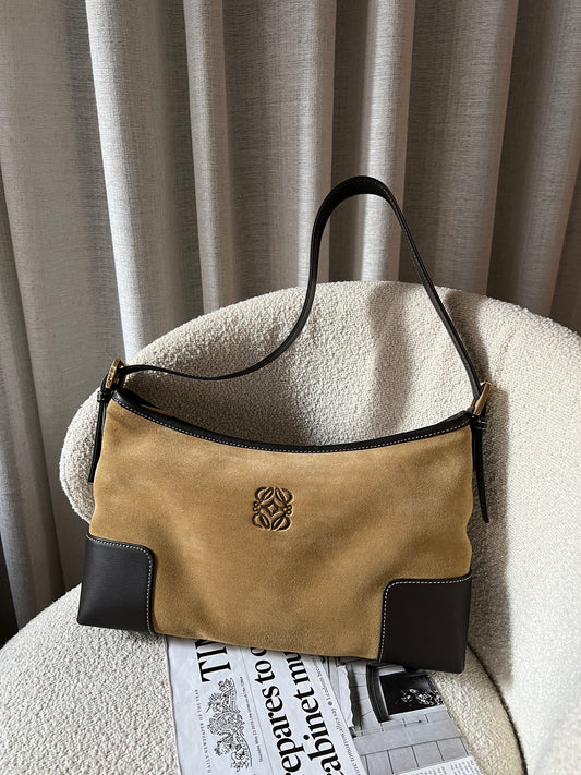 Vintage Loewe suede hobo