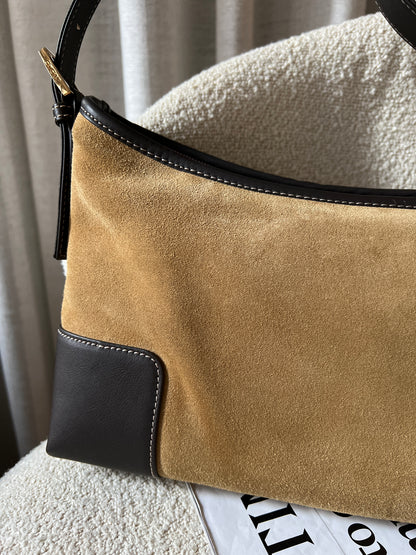 Vintage Loewe suede hobo