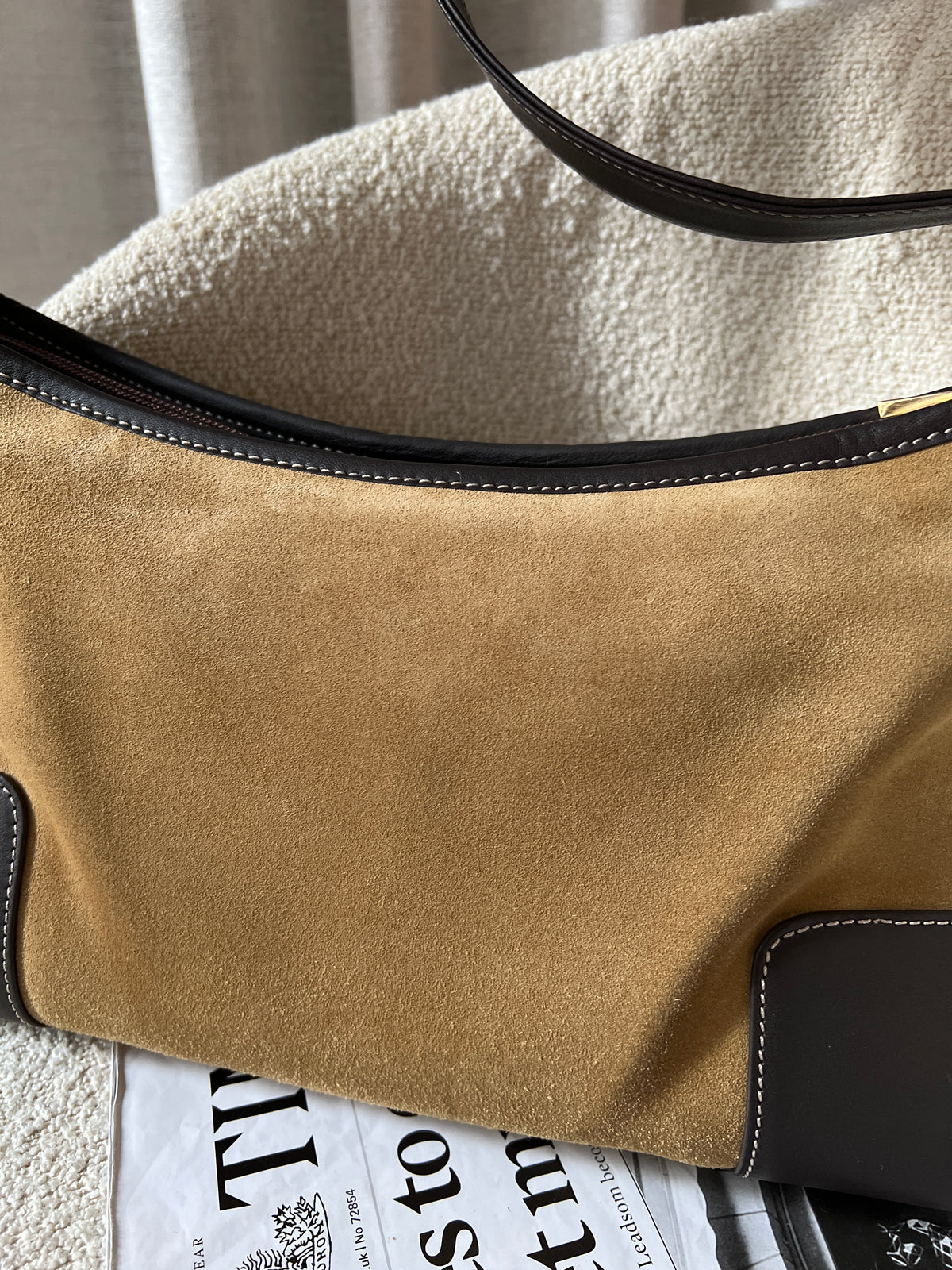 Vintage Loewe suede hobo