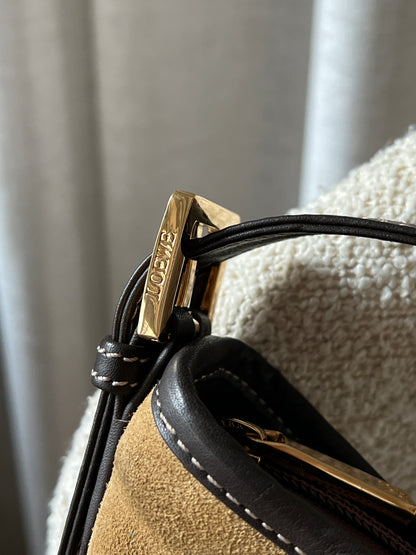 Vintage Loewe suede hobo