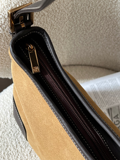 Vintage Loewe suede hobo