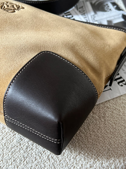 Vintage Loewe suede hobo