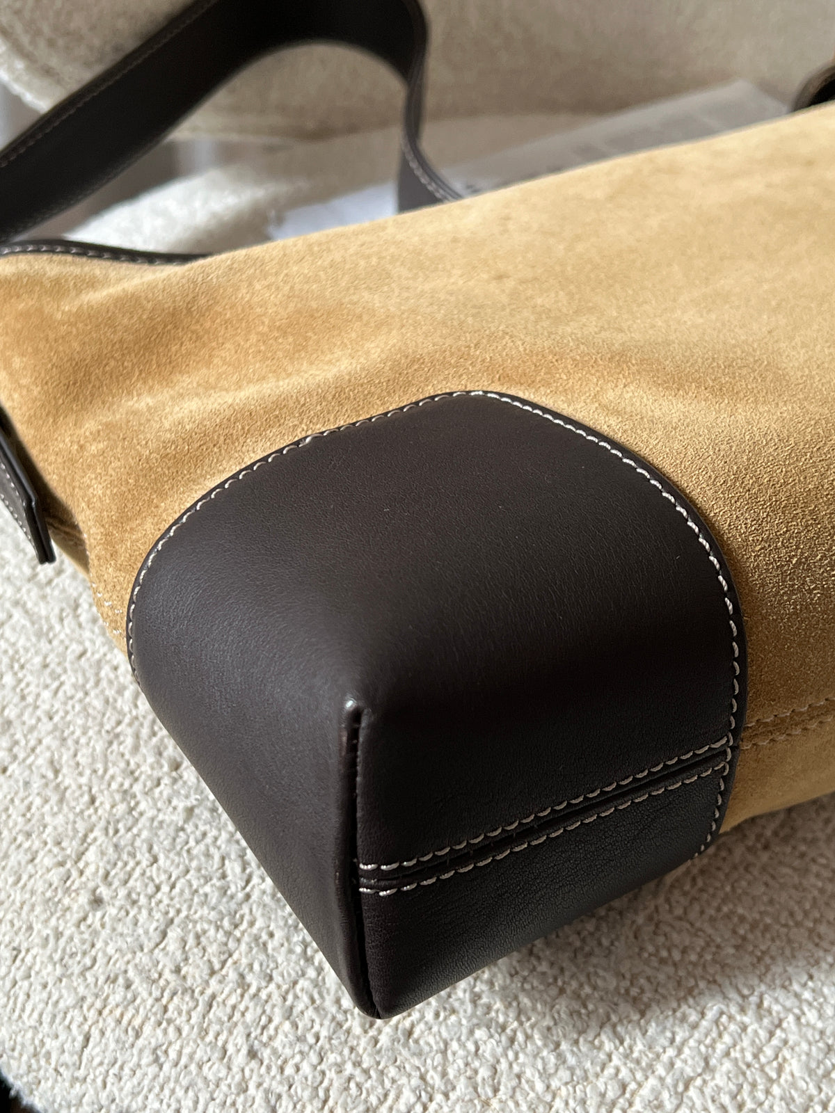 Vintage Loewe suede hobo