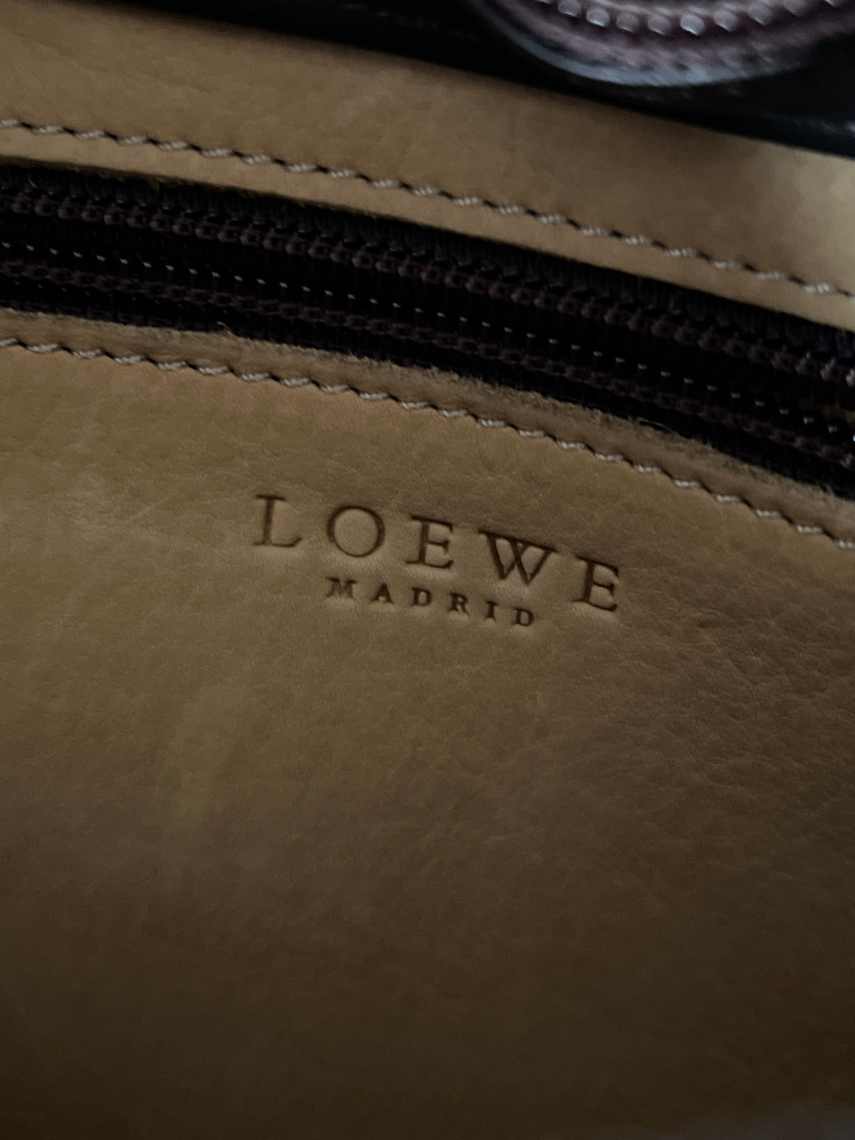 Vintage Loewe suede hobo