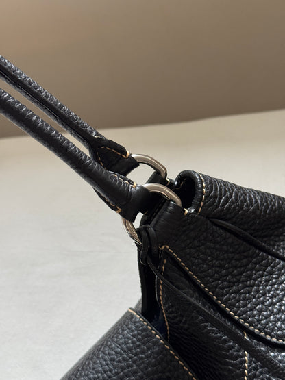 Vintage Prada 黑銀機車hobo bag🏍️
