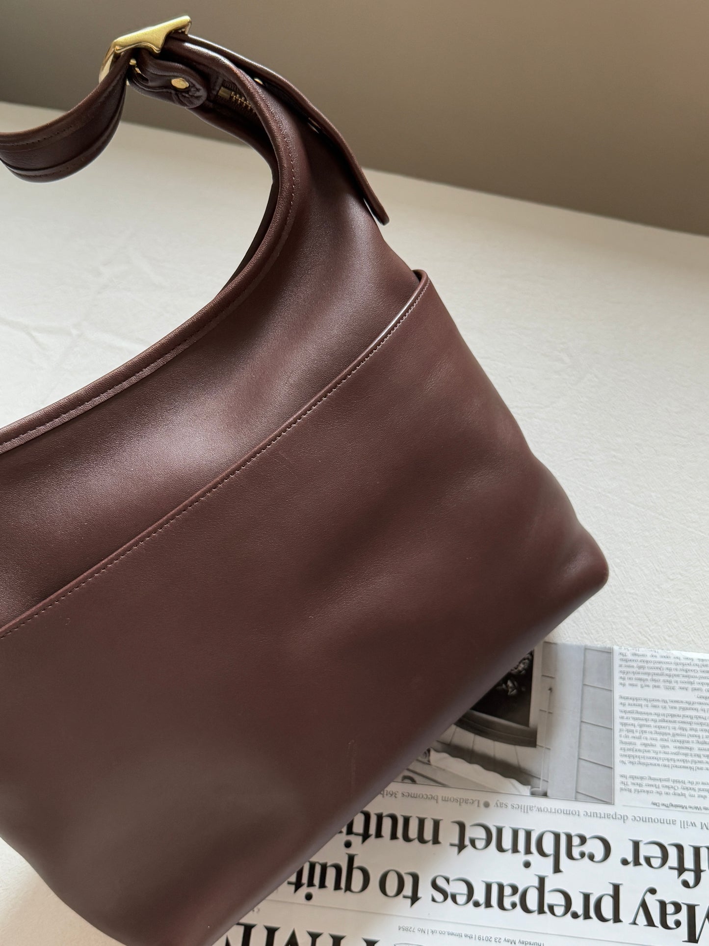 Vintage old Coach 紅棕hobo bag⚾️